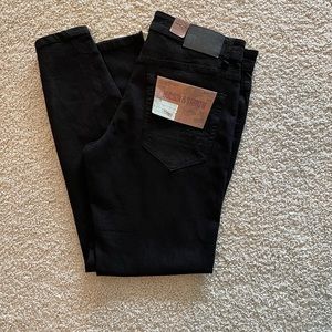 Jet Black Denim Men’s Jeans Size 33 X 30 Slim Stretch Hudson & Barrow